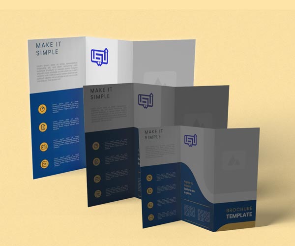 بروشور A3  تراکتی تا شده (3لت)